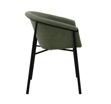 Стул пластиковый с мягким накладным текстильным сденьем Фирес Textile